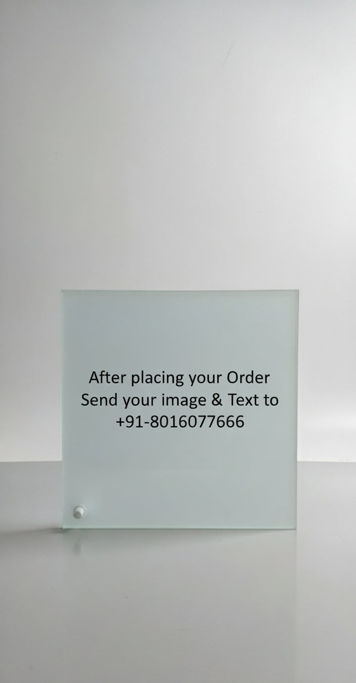 Customized Photo Frame | Personalized Photo Frame with Your Family Picture | Glass Photo Frame for Home Decor & Gifting | Photo Frame for Living Room & Bedroom