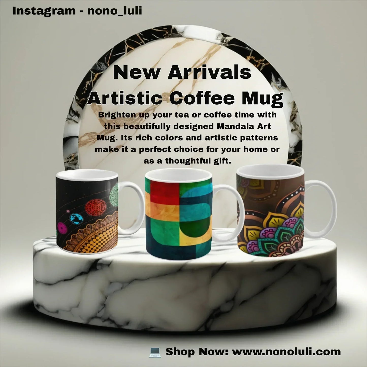 Abstract Art Coffee Mug – Add Colors to Your Sip-Coffee Mug-NONO & LULI-NONO & LULI