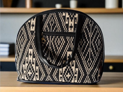 Ethnic Printed Handbag for Women | Designer Ladies Purse with Spacious Zip Pocket