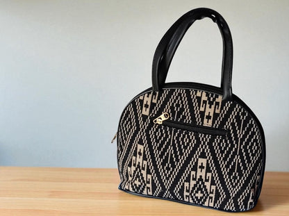 Ethnic Printed Handbag for Women | Designer Ladies Purse with Spacious Zip Pocket