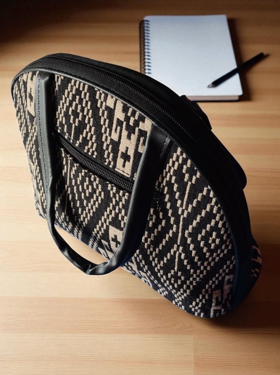 Ethnic Printed Handbag for Women | Designer Ladies Purse with Spacious Zip Pocket