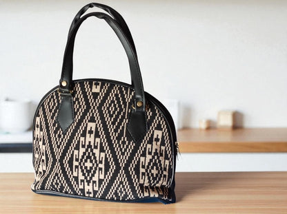 Ethnic Printed Handbag for Women | Designer Ladies Purse with Spacious Zip Pocket