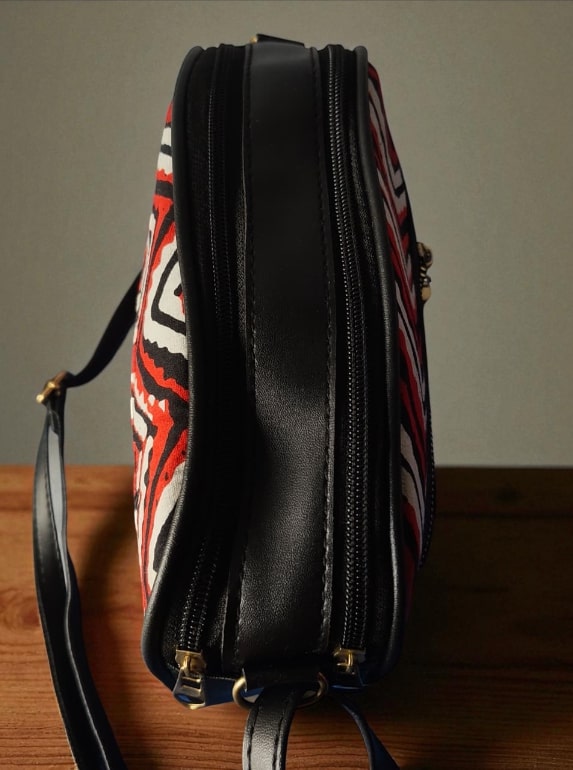 Stylish Red Ikkat Sling Bags for Women – Trendy & Spacious