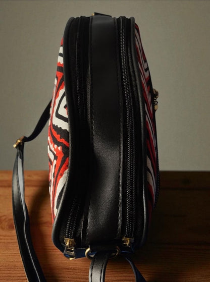 Stylish Red Ikkat Sling Bags for Women – Trendy & Spacious