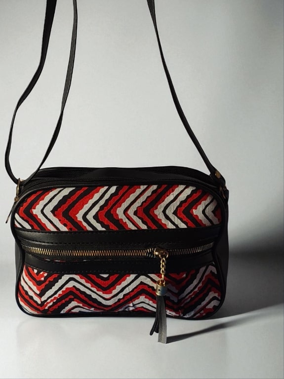 Stylish Red Ikkat Sling Bags for Women – Trendy & Spacious