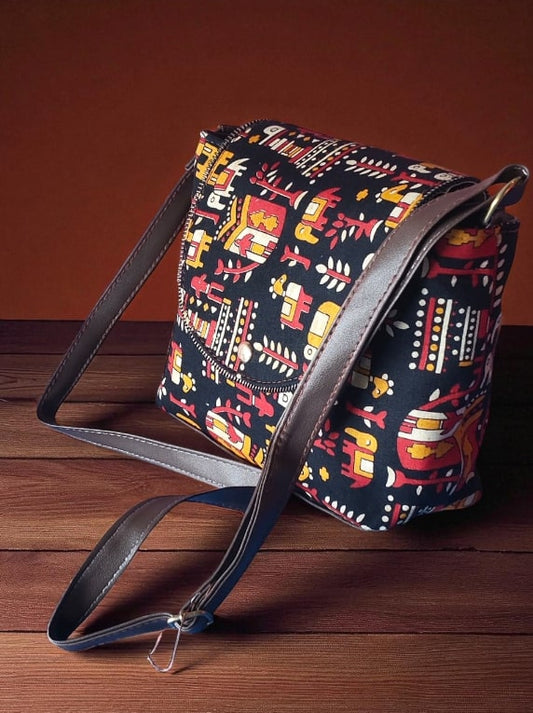 Stylish Ethnic Print Sling Bag | Women's Designer Boho Crossbody Purse