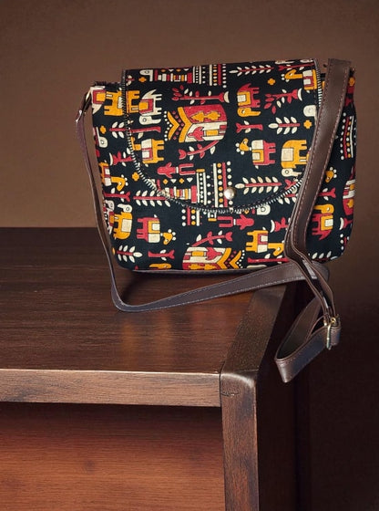Stylish Ethnic Print Sling Bag | Women's Designer Boho Crossbody Purse