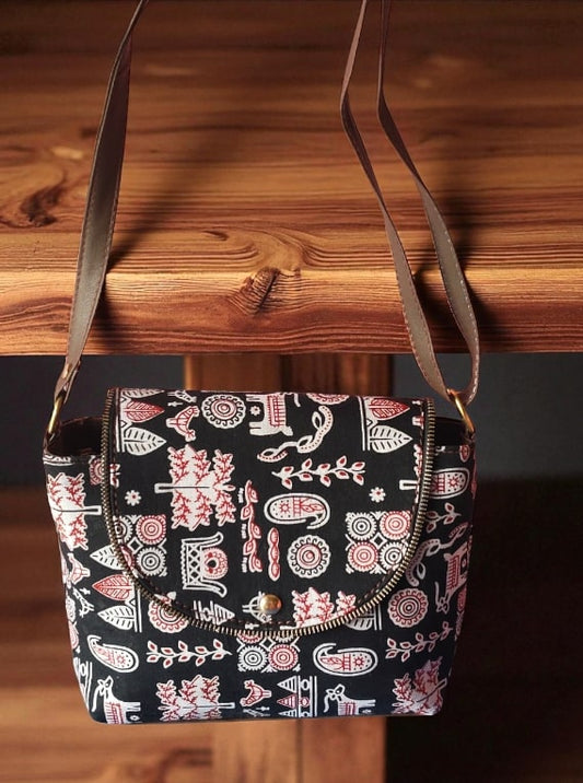 Boho Printed Sling Bag for Women | Ethnic & Tribal Crossbody Purse