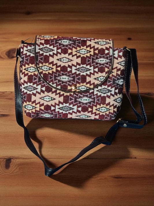 Boho Chic Ethnic Printed Sling Bag | Women's Stylish Crossbody Purse