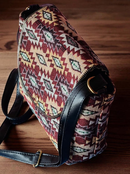 Boho Chic Ethnic Printed Sling Bag | Women's Stylish Crossbody Purse