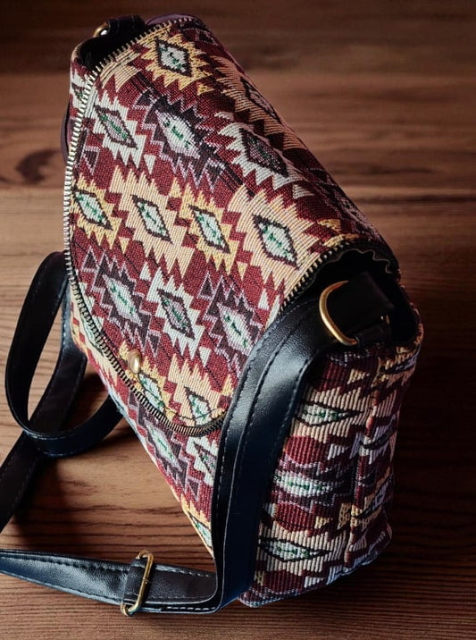 Boho Chic Ethnic Printed Sling Bag | Women's Stylish Crossbody Purse