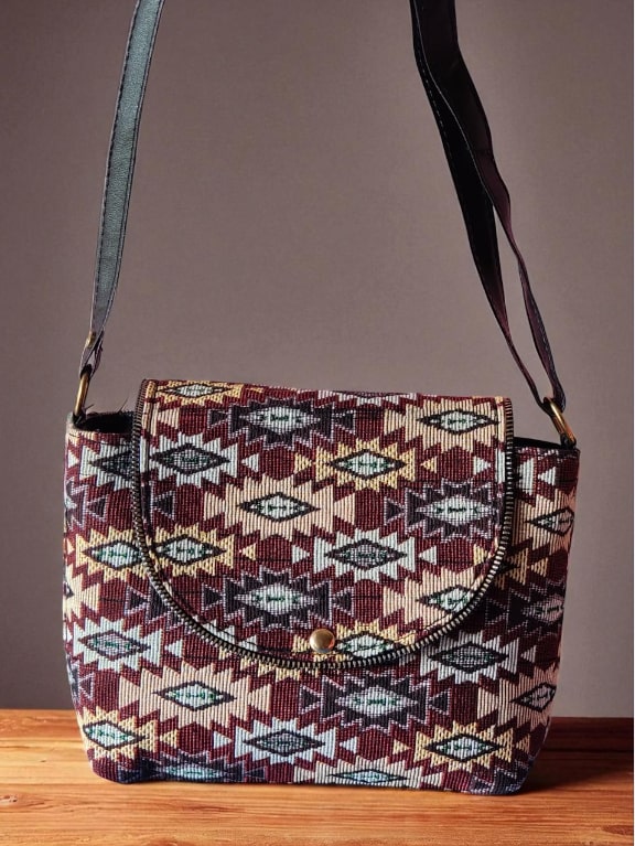 Boho Chic Ethnic Printed Sling Bag | Women's Stylish Crossbody Purse