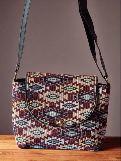 Boho Chic Ethnic Printed Sling Bag | Women's Stylish Crossbody Purse