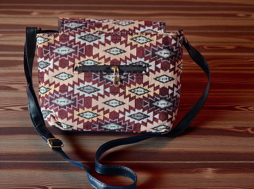 Boho Chic Ethnic Printed Sling Bag | Women's Stylish Crossbody Purse
