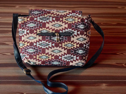 Boho Chic Ethnic Printed Sling Bag | Women's Stylish Crossbody Purse