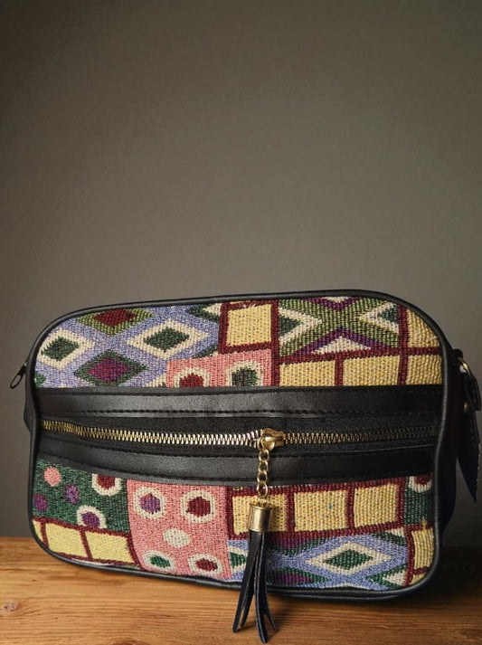 Stylish Jacquard Sling Bags for Women – Trendy & Spacious