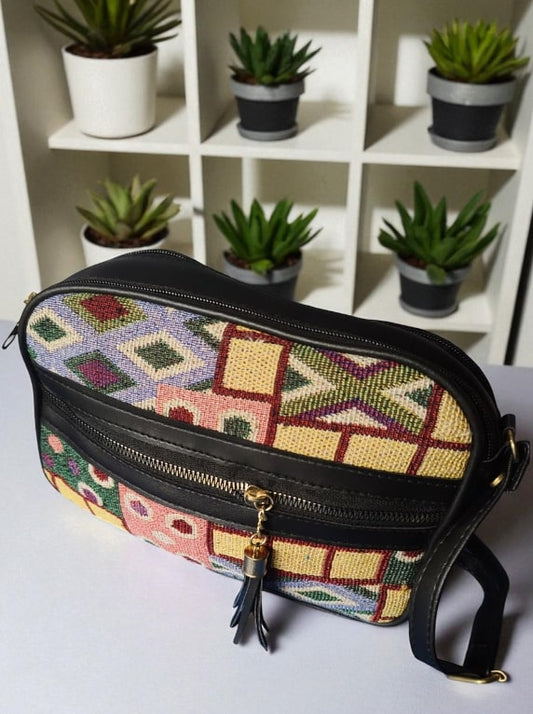 Stylish Jacquard Sling Bags for Women – Trendy & Spacious