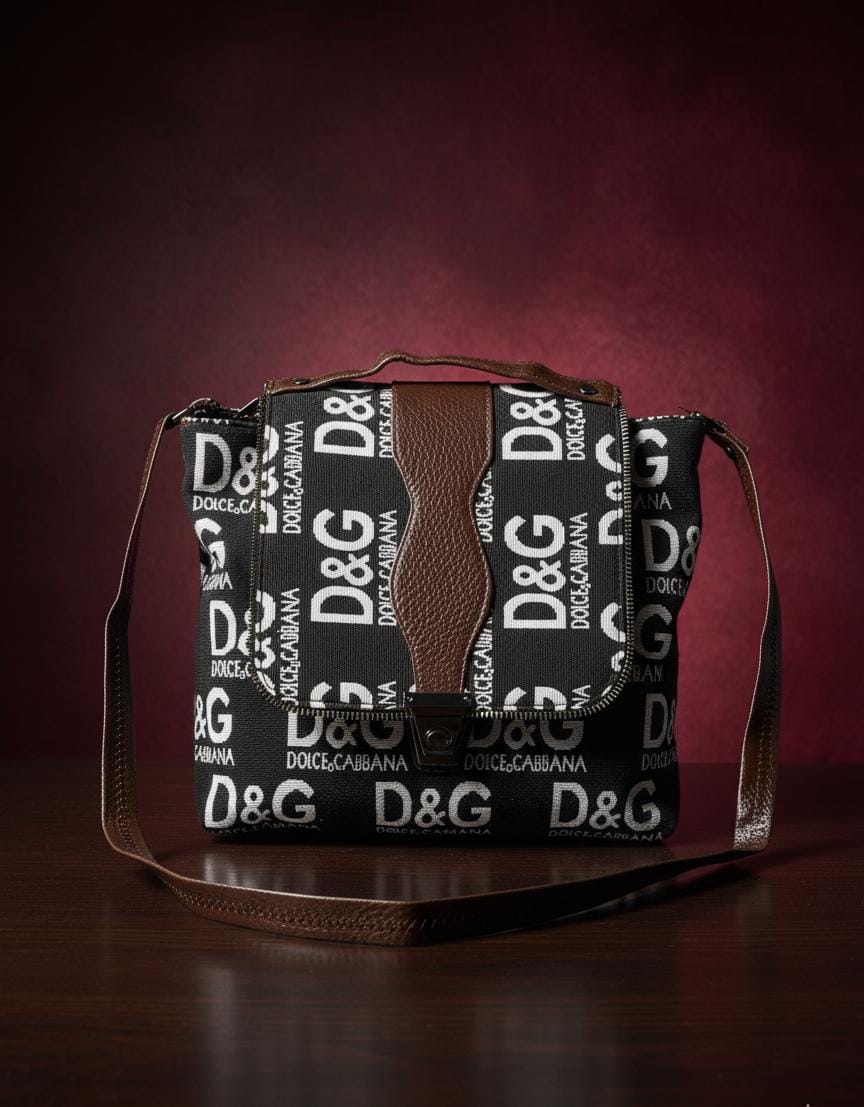 Stylish Logo Print Handbag & Geometric Clutch Combo for Women | Trendy Shoulder Bag with Matching Wallet Set | Meesho Exclusive