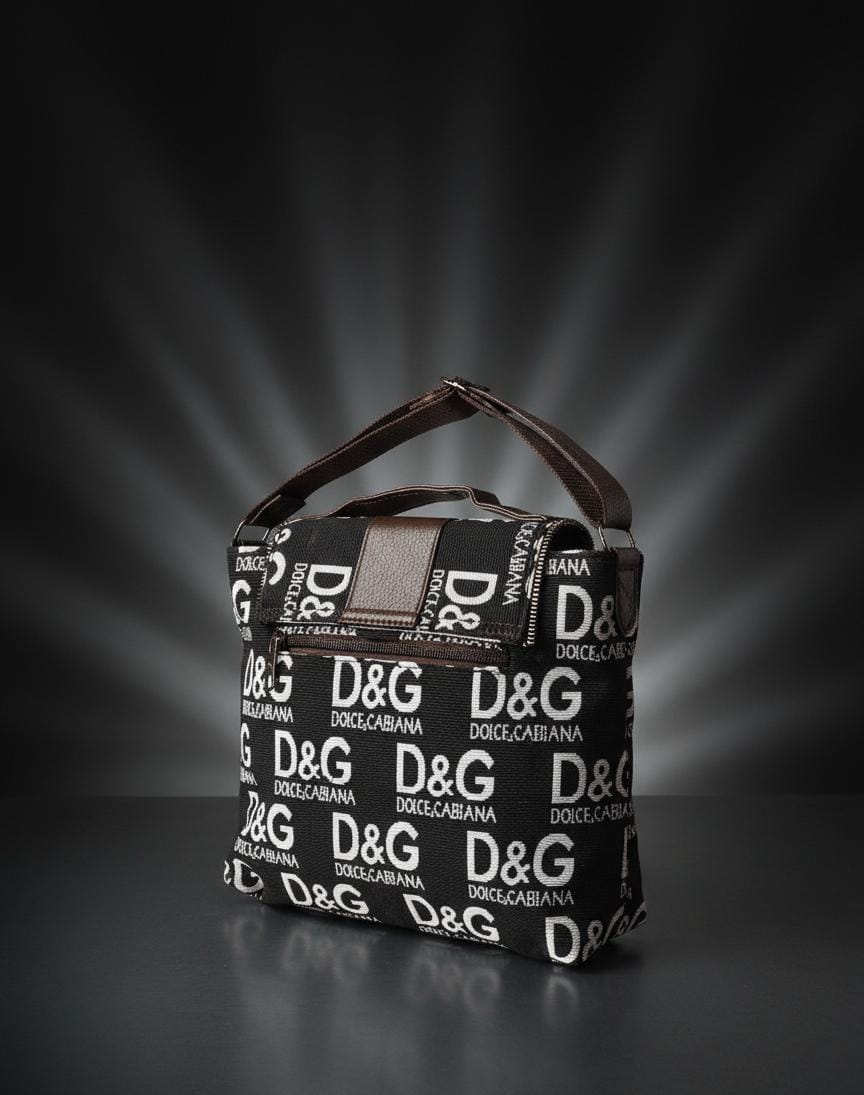 Trendy D&G Inspired Black & Brown Sling Bag for Women | Stylish Crossbody Shoulder Bag | Premium Casual Handbag for Daily Use-Sling Bag-NONO & LULI-NONO & LULI