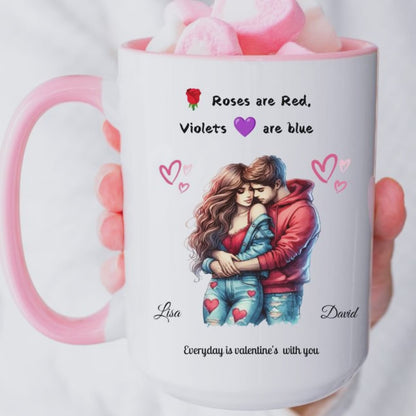 A Romantic Rose Couple Personalized Mug – by NONO & LULI