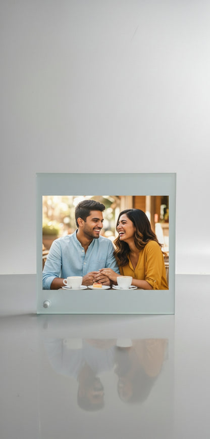 Customized Photo Frame | Personalized Photo Frame with Your Family Picture | Glass Photo Frame for Home Decor & Gifting | Photo Frame for Living Room & Bedroom