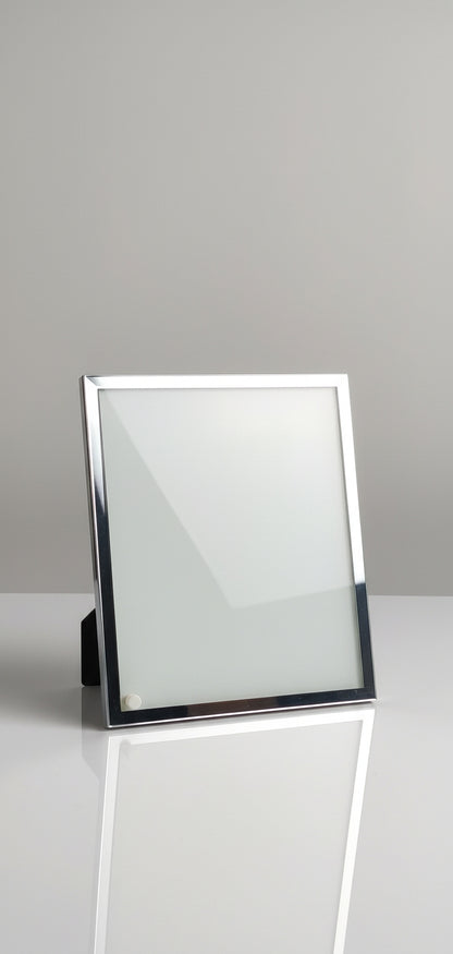 Personalized Photo Frame | Customized Photo Frame with Your Picture | Silver Finish Photo Frame for Couple | Photo Frame for Gifting & Home Decor