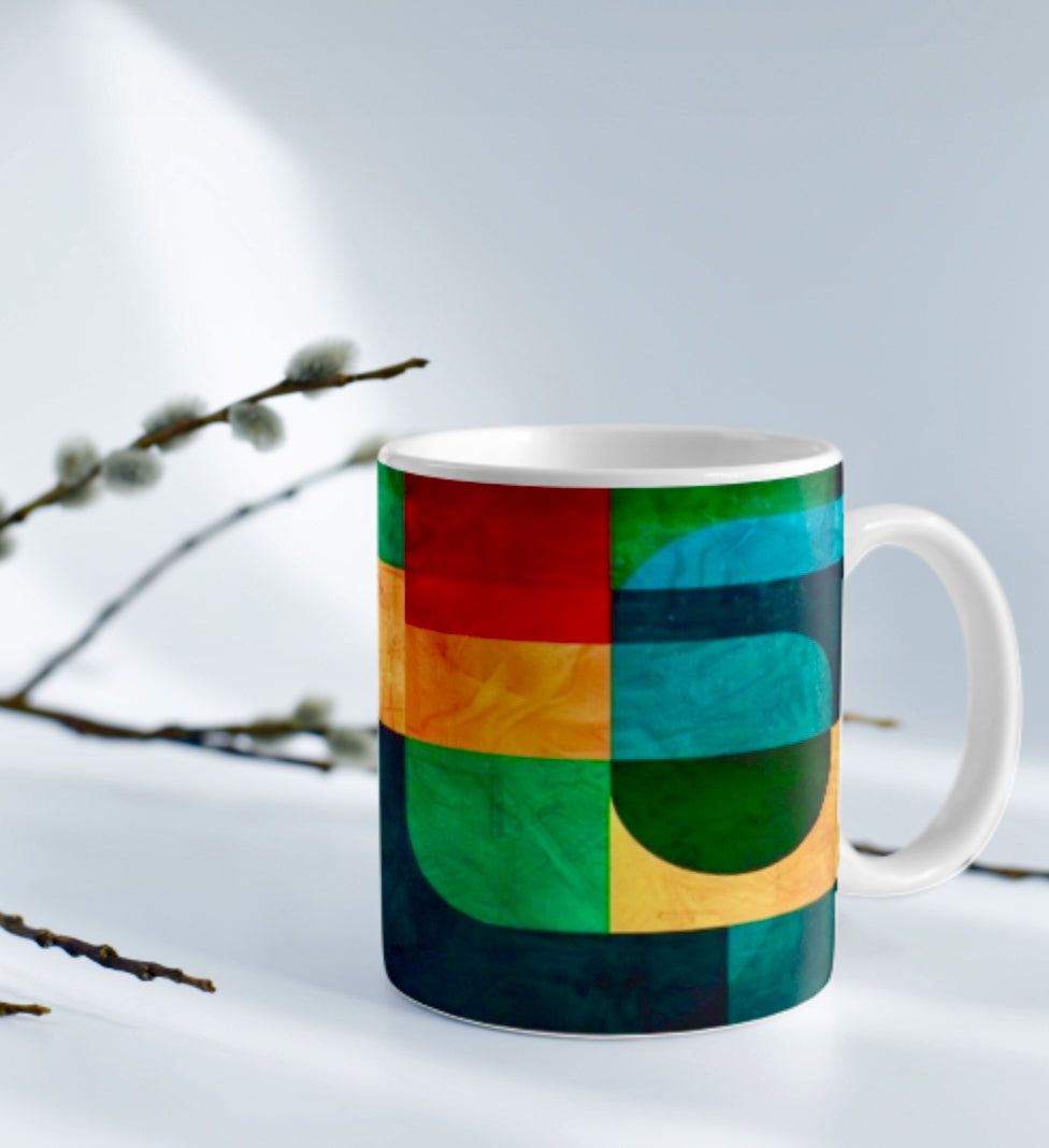 Abstract Art Coffee Mug – Add Colors to Your Sip