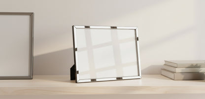 Personalized Photo Frame | Customized Photo Frame with Your Picture | Silver Finish Photo Frame for Couple | Photo Frame for Gifting & Home Decor