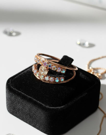 Elegant Women’s Crystal Rings | Adjustable | Trendy & Stylish Jewelry-Jewellery-NONO & LULI-NONO & LULI