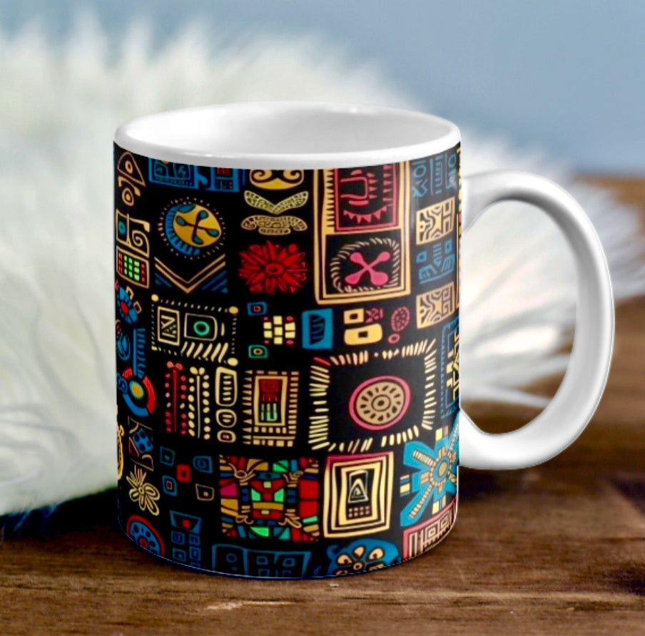 Premium Tribal Print Ceramic Coffee Mug