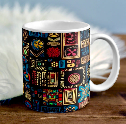 Premium Tribal Print Ceramic Coffee Mug