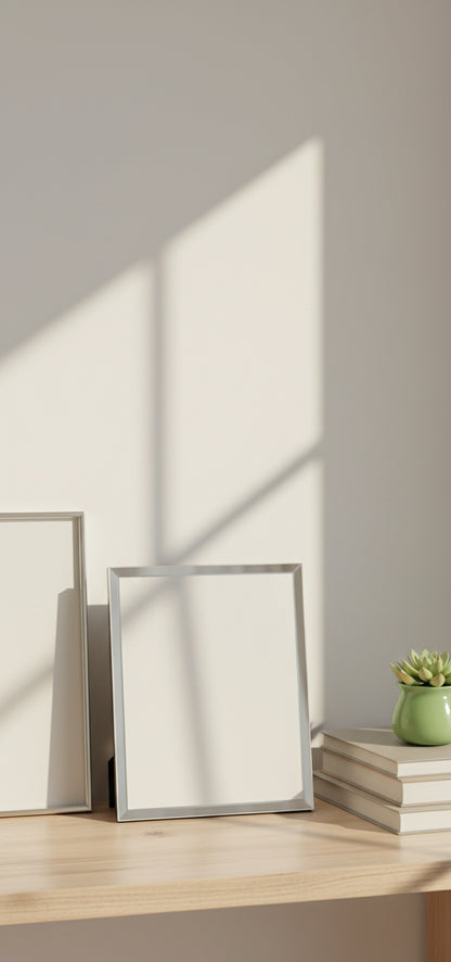 Personalized Photo Frame | Customized Photo Frame with Your Picture | Silver Finish Photo Frame for Couple | Photo Frame for Gifting & Home Decor