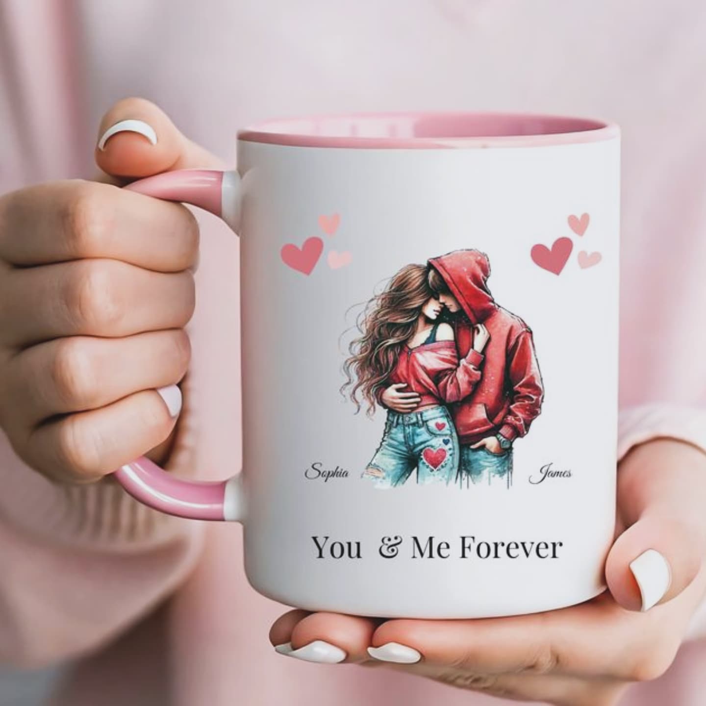 A Romantic Rose Couple Personalized Mug – by NONO & LULI