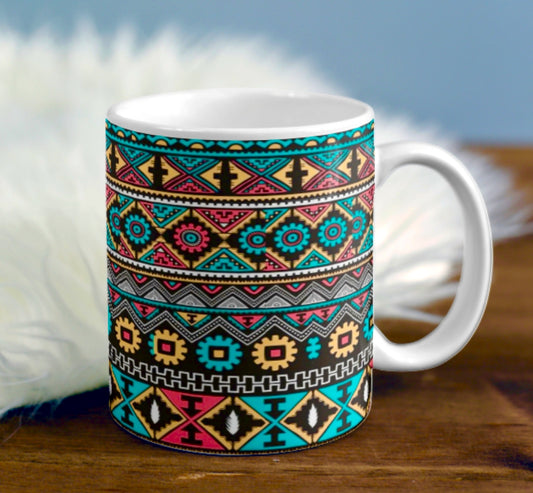 Premium Tribal Print Ceramic Coffee Mug