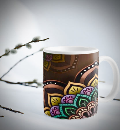 Elegant Mandala Coffee Mug – Sip in Style