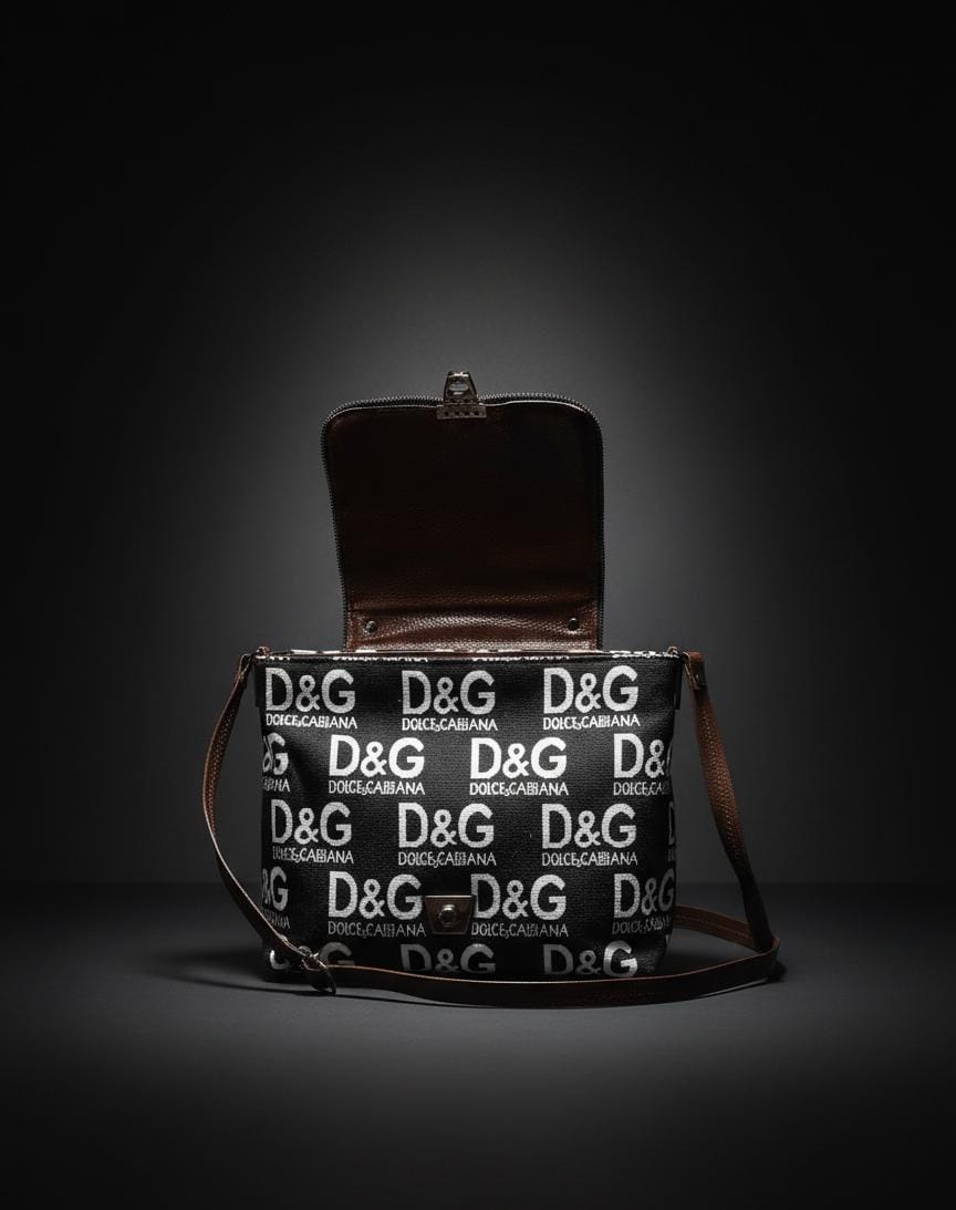 Trendy D&G Inspired Black & Brown Sling Bag for Women | Stylish Crossbody Shoulder Bag | Premium Casual Handbag for Daily Use-Sling Bag-NONO & LULI-NONO & LULI